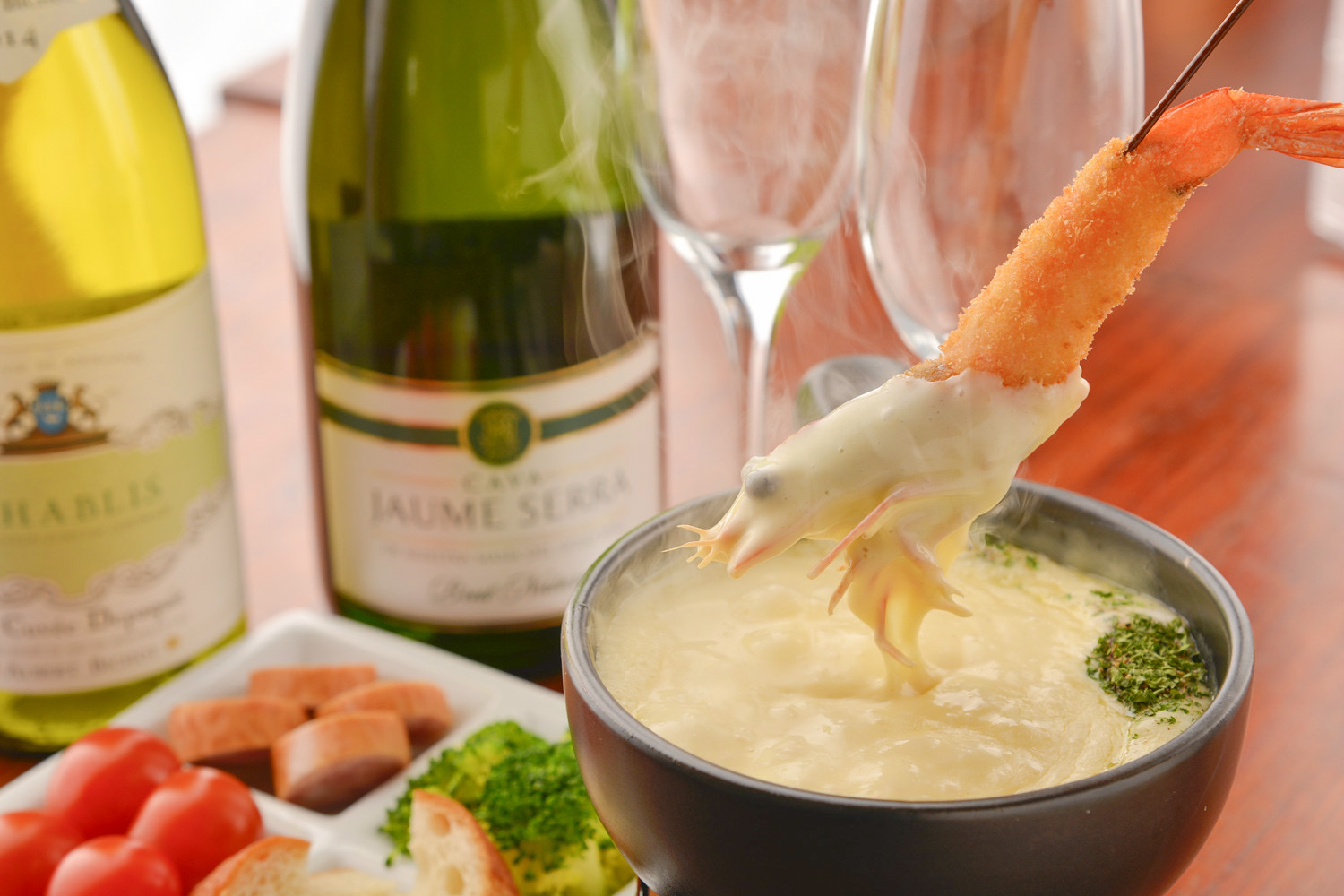 チーズフォンデュ串揚げ