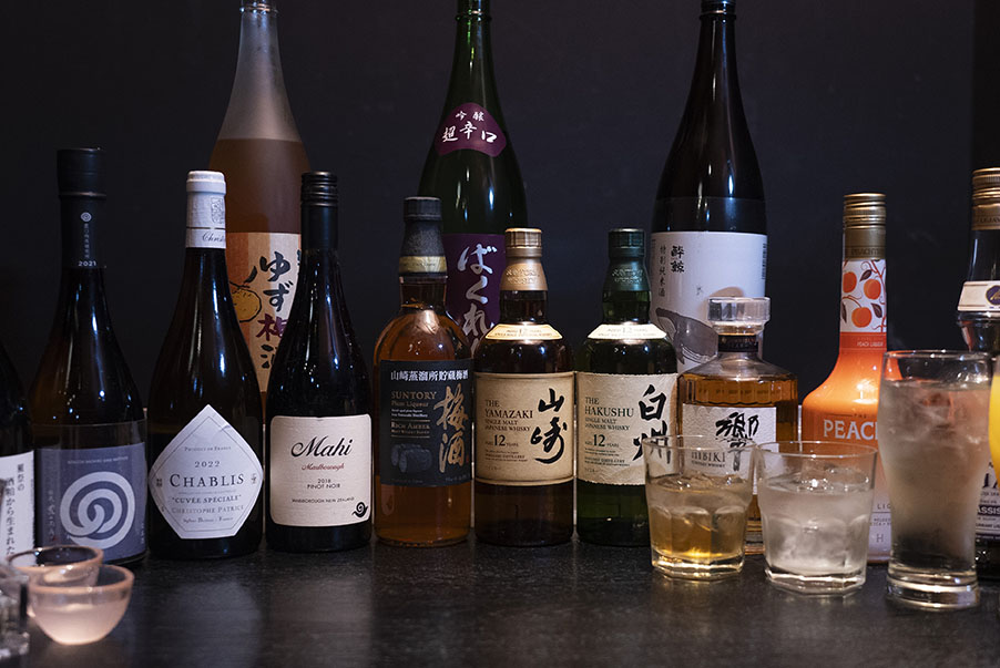 豊富なお酒